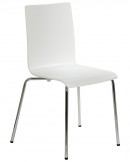 Krzesło konferencyjne S-132B, kolor biały, sklejka